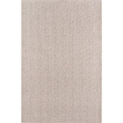 Natural Geometric Pattern Rectangular Polypropylene Rug