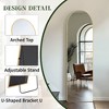 57"x20" Arched Full Length Mirror, Full Floor Mirror with Stand, Large Full Body Mirror, Wall Mirror for Bedroom Living Room - 3 of 4