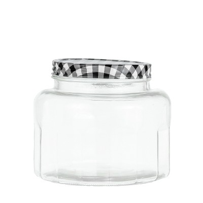 Amici Home Farmstead Glass Canister Black, Wide, 86oz