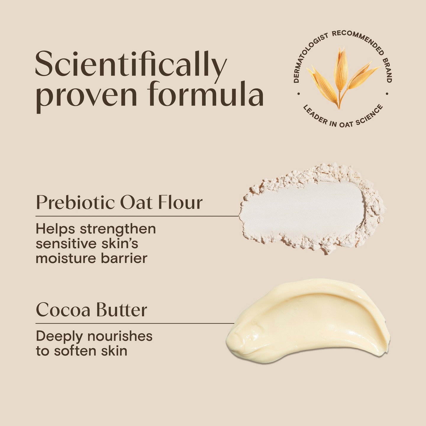 Увлажняющий лосьон Aveeno Daily Moisturizing с овсом, Cocoa Butter Vanilla, 18 fl oz — фото 5
