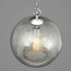 Progress Lighting Malbec 1-Light Pendant, Brushed Nickel, Clear Textured Artisanal Glass Shade - 2 of 4