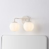 JONATHAN Y Louis Parisian Globe Metal/Frosted Glass Modern Contemporary LED Vanity Light - 2 of 4