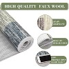 Acekool 4x6 Machine Washable Area Rug, Modern Geometric, Non-Slip, Low Pile, Stain-Resistant Accent Carpet for Living Room, Bedroom, Grey Green - 2 of 4