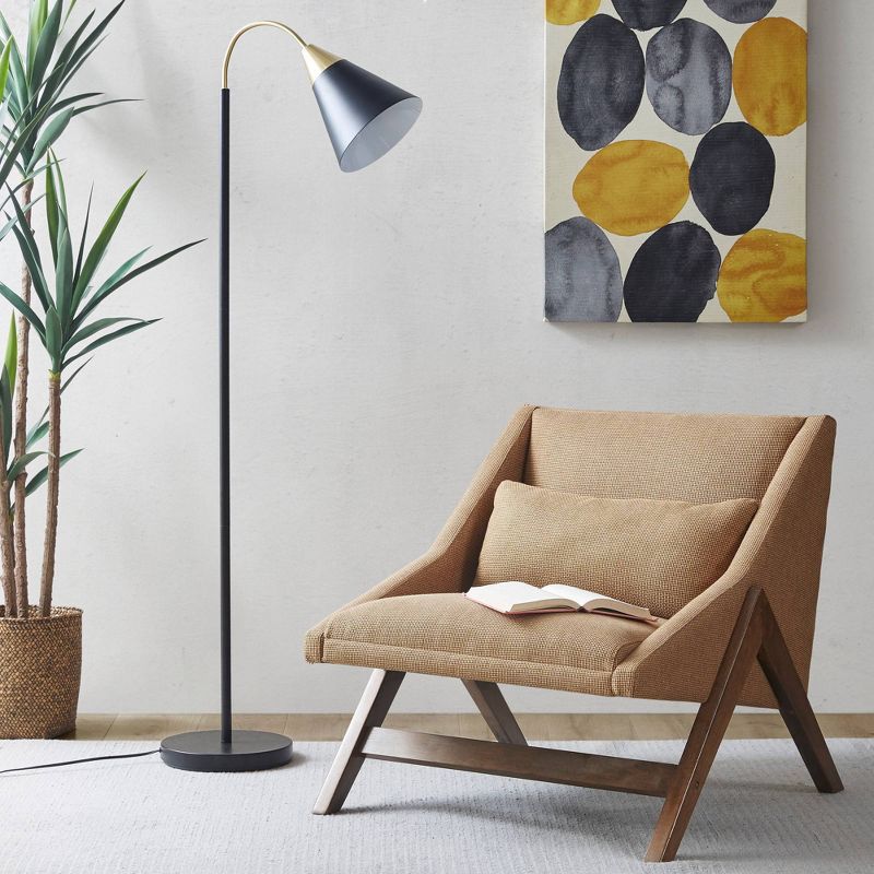 Beacon Arched Floor Lamp Matte Black - Ink+Ivy, 1 of 8