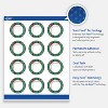 Avery Labels, 2" Diameter, Silver-Green Plaid, Matte, 120ct - 3 of 4