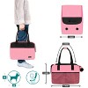 PetAmi Dog Purse Carrier, Airline Approved Soft Sided Pet Carrying Bag Pockets, Ventilated Puppy Cat Travel Carry Tote, Fleece Bed - 2 of 4