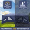 Karl Home | 10 ft. x 20 ft. Blue Iron-framed Fabric-clothed Party Tent - 4 of 4