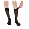 Allegra K Women's Silky Semi-Sheer Reinforced Toe Calf Socks 10 Pairs - 3 of 4