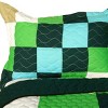 Slickblue Full/Queen Quilt Set, 100% TC Fabric Vermicelli Quilted Patchwork, Reversible, Multi Design & Color, 3pc - 3 of 4
