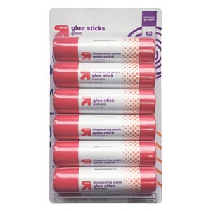 12ct Giant Glue Sticks Disappearing Purple - up&up™ - 1 of 3