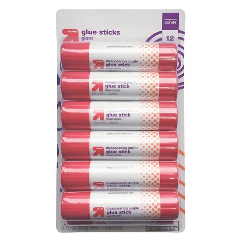 Elmer's 12pk Washable School Glue Sticks - Disappearing Purple : Target