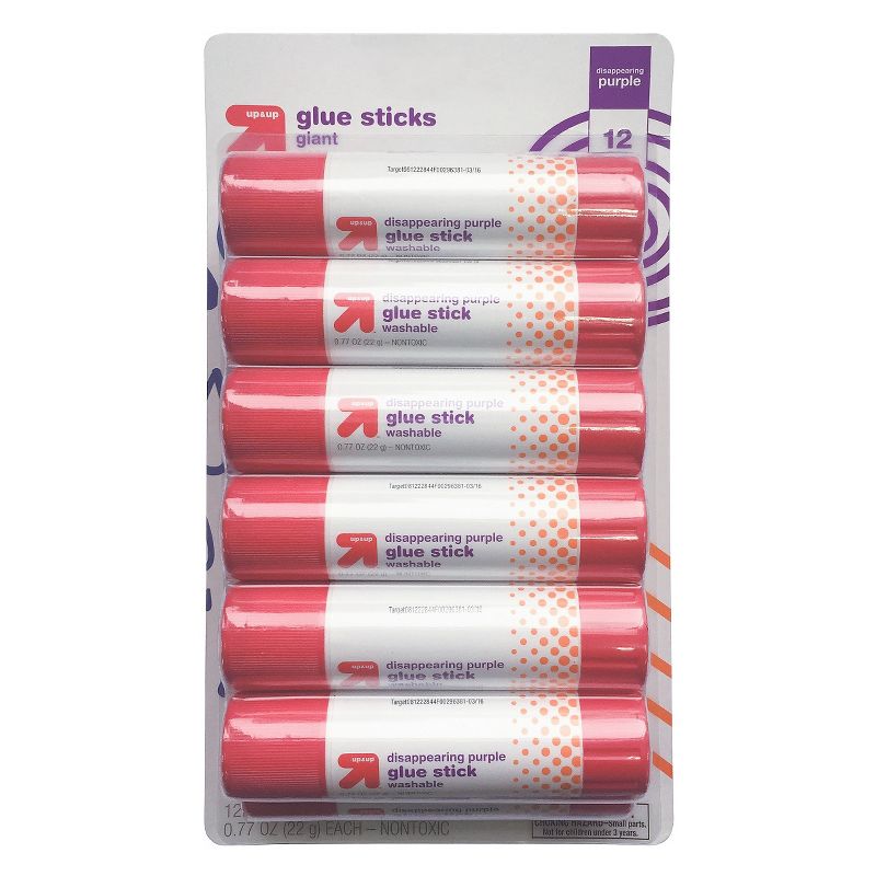 12ct Giant Glue Sticks Disappearing Purple - up &#38; up&#8482;, 1 of 4