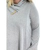 Women's Faux Cowl Neck Sweater - HEIMISH USA - 3 of 3