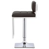 Adjustable Bar Stool with Upholstered Seat and Chrome Base, Swivel, Height-Adjustable, Comfortable Footrest, Ideal for Kitchen - 4 of 4