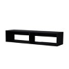 Syemin TV Stands and Consoles Spacious Black TV Stand Roomy Shelves Perfect for Large Living Rooms Home Theaters, Black, 51.5"*16.5"*2.7" - 3 of 4