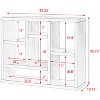 Maliang 43.31"x13.78"x35.63" Open Shelf Bookcase, Display Storage Cabinet with 7 Cube Storage Spaces, Floor Standing Bookshelf - 4 of 4