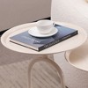 NicBex Lantern-Shaped Metal End Tables Living Room, Retro Tray Side Table with Weighted Base, Small Side Table, Round End Table, Small Coffee Table - 3 of 4