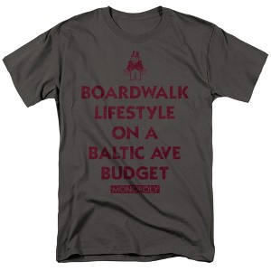 Monopoly Lifestyle Vs Budget Adult T-Shirt - 1 of 4