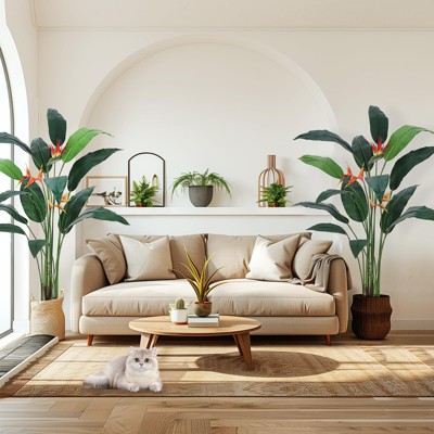 Artificial Bird of Paradise Plant 6FT(72in) Fake Palm Tree