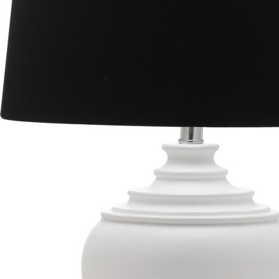 Callaway White and Black Urn Table Lamp Set