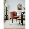 Nordlys Set of 2 Metal and Velvet Dining Chairs Modern Design Style Upholstery Dining Room - 3 of 4