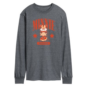 Men's - Disney - Minnie Mouse Collegiate Long Sleeve Graphic T-Shirt - 1 of 4