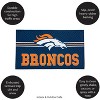Evergreen NFL Denver Broncos Embossed Mat Cross Hatch Indoor and Outdoor Doormat - 3 of 4