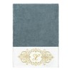 Linum Home Textiles 100% Turkish Cotton MONICA Gold Thread 3PC Embellished Towel Set - 2 of 4