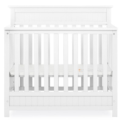 Dream On Me Aspen 4-in-1 Convertible Mini Crib - White