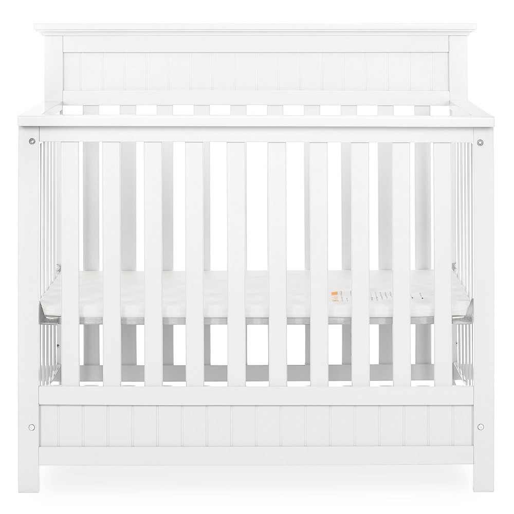 Dream On Me Aspen 4-in-1 Convertible Mini Crib - White -  82282930