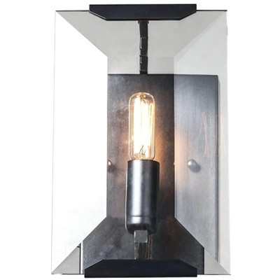 Elegant Lighting Monaco Collection Wall Sconce D:6in H:10in E:7in Lt:1 Flat Black (Matte) Finish