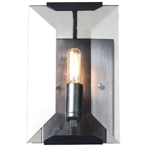 Elegant Lighting Monaco Collection Wall Sconce D:6in H:10in E:7in Lt:1 Flat Black (Matte) Finish - image 1 of 2