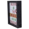 Northlight LED Lighted "Believe in the Magic of Christmas"" Shadow Box Wall Art - 9" - 4 of 4