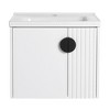 Modern Bathroom Vanity Cabinet With Sink, Wall Mounted Floating Bathroom Vanity And Sink Combo With Soft-Close Door - 3 of 4
