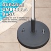DOMETOUR Patio Umbrella Base, Adjustable Knob & Handles, Heavy Duty Stand for 1.5''~1.9'' Outdoor Market Umbrella, Black - 4 of 4