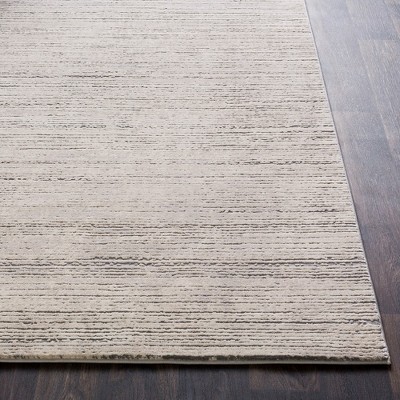 Noah Round Gray Hand-Knotted Wool Area Rug