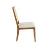 Meridian Furniture,Butterfly Cream Linen Textured Fabric Dining Chair, Set of 2 - 4 of 4