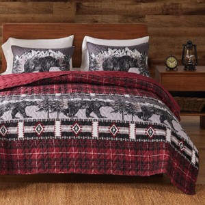 Greenland Home Fashions Timberline Quilt Set 2-Piece Twin/XL, 68x88 Inch - 1 of 3