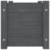 vidaXL Garden Planters 2 pcs Black 23.6"x12.2"x12.2" Solid Wood Pine - 2 of 4