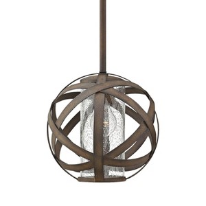 Hinkley Carson 10" Wide Vintage Iron Outdoor Mini Pendant - 1 of 3
