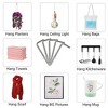 Unique Bargains Home Cup Square Hook Metal Screw-in Hanger Holder Hooks 30 Pcs - 3 of 3
