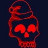 Junior's Design By Humans Christmas love skull By Genthebunny T-Shirt - 2 of 3