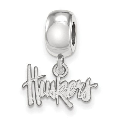 Black Bow Jewelry Sterling Silver Nebraska Cornhuskers NCAA Bead Charm