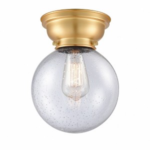 Beacon - 1 Light Flush Mount In Industrial Style-9.15 Inches Tall and 8 Inches Wide - 1 of 1