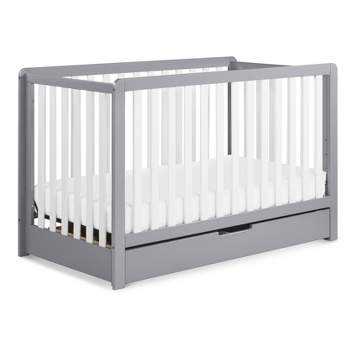 Carter's by DaVinci Colby 4-in-1 Convertible Crib w/ Trundle Drawer - Gray and White