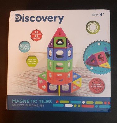 Discovery kids magnetic tiles hot sale 50