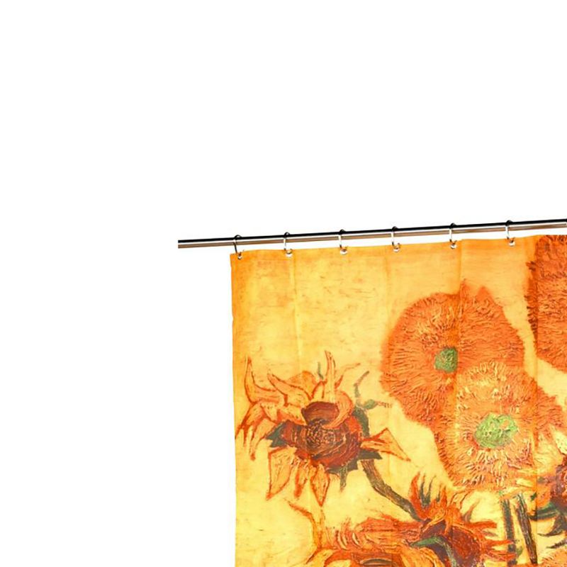 Carnation Home Fashions "Sunflowers" Museum Collection 100% Polyester Fabric Shower Curtain - Multi 70x72", 2 of 4