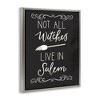 Stupell Industries Not All Witches Live In Salem Broom Floating Frame Canvas Art - 2 of 4