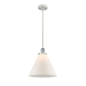 Cone - 1 Light Cord Hung Mini Pendant In Industrial Style-10 Inches Tall and 12 Inches Wide - 1 of 1