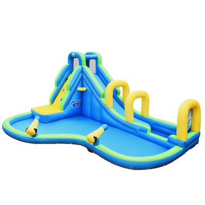 Infans Inflatable Water Slide Kids Bounce House Castle Splash Pool Without Blower